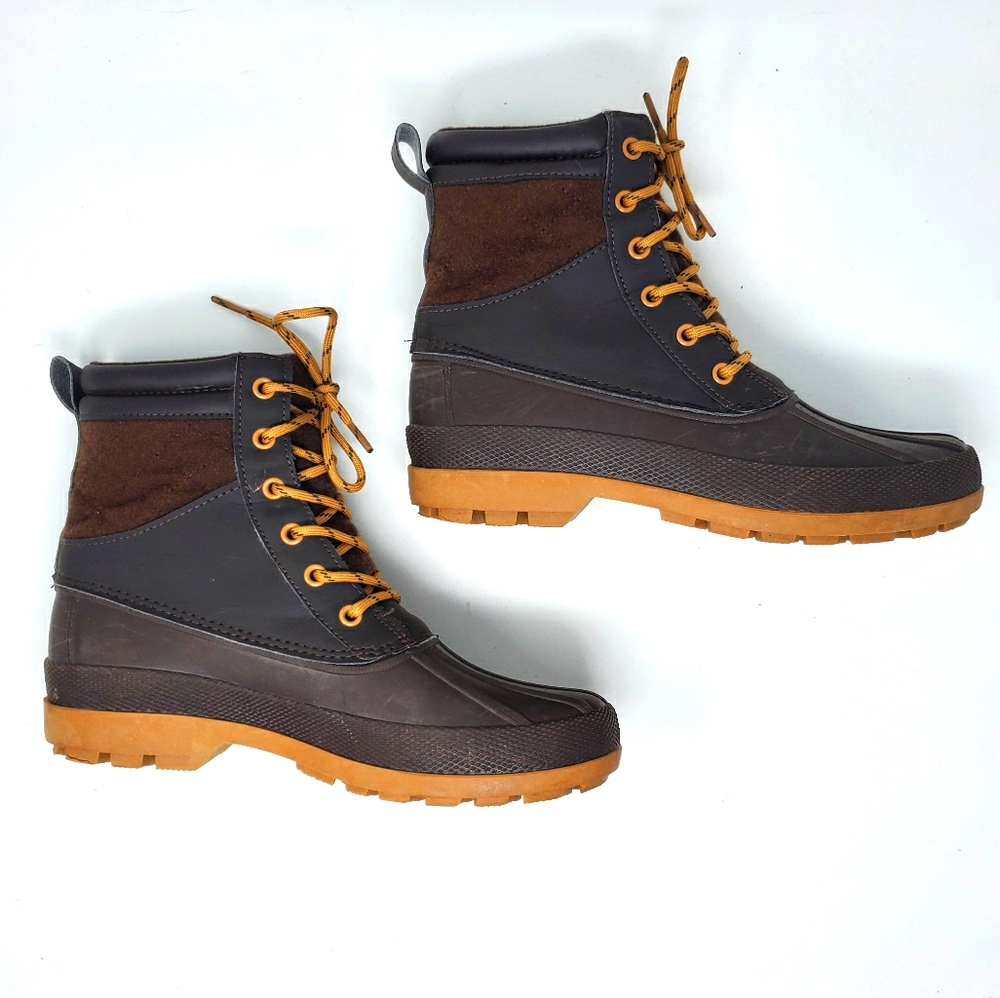 ✨ Duck Boots Brown & Tan Lace Up Shoes ✨